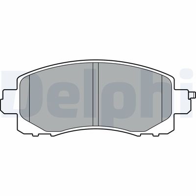 Brake Pad Set, disc brake DELPHI LP3411