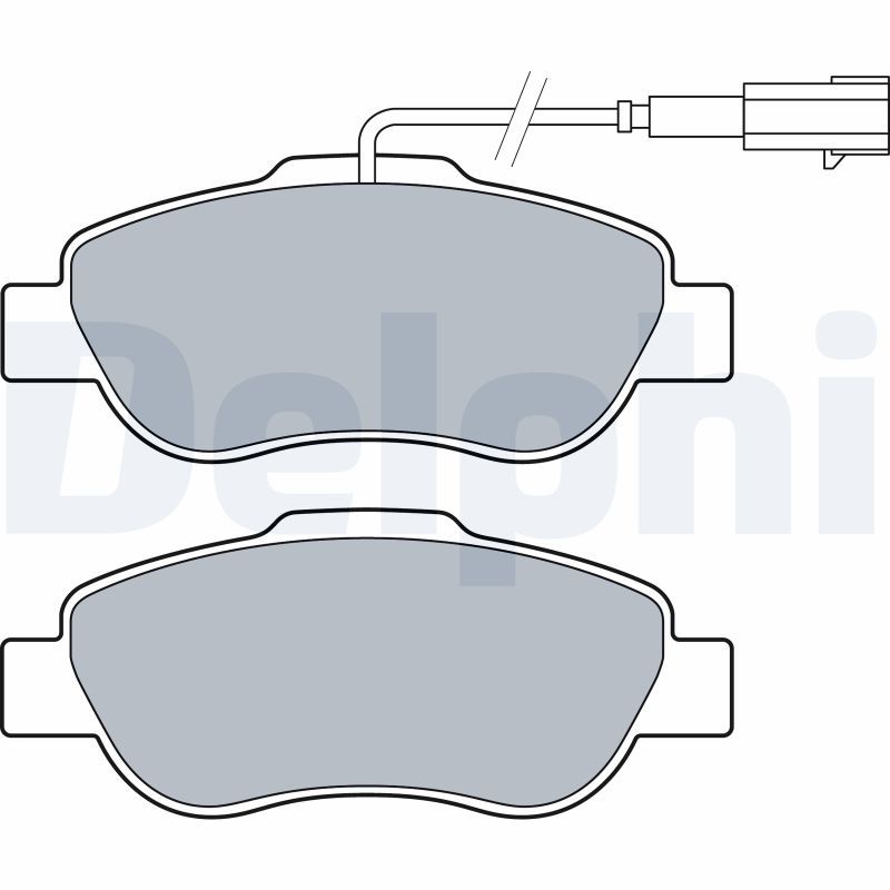 DELPHI LP3412 Brake Pad Set, disc brake