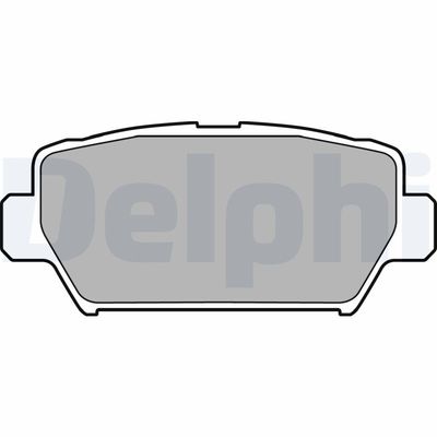 Brake Pad Set, disc brake DELPHI LP3433
