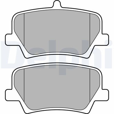 Brake Pad Set, disc brake DELPHI LP3434