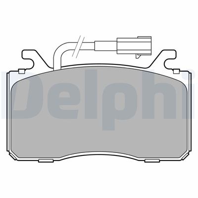 Brake Pad Set, disc brake DELPHI LP3435
