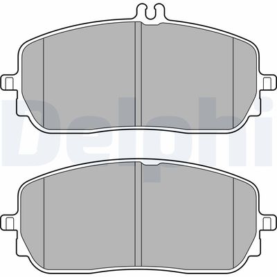 Brake Pad Set, disc brake DELPHI LP3437