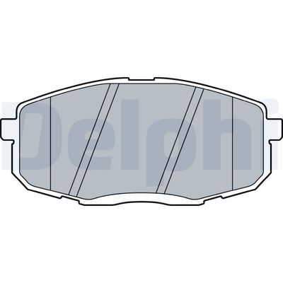Brake Pad Set, disc brake DELPHI LP3513