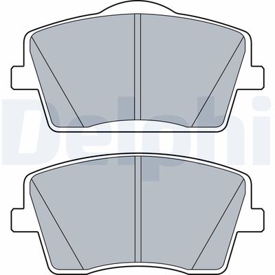 Brake Pad Set, disc brake DELPHI LP3515