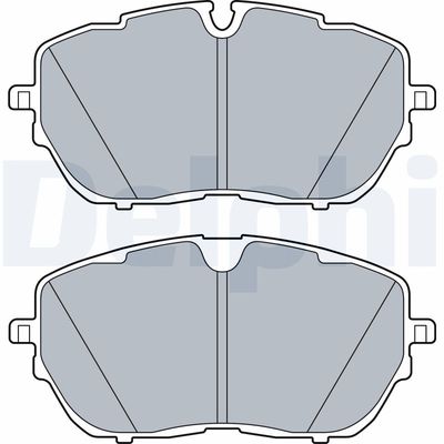 Brake Pad Set, disc brake DELPHI LP3518
