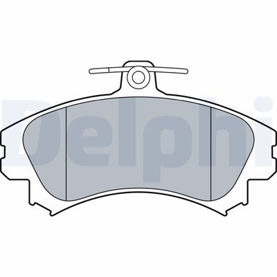 Brake Pad Set, disc brake DELPHI LP3533