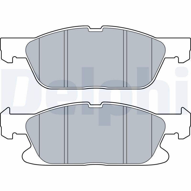 DELPHI LP3536 Brake Pad Set, disc brake