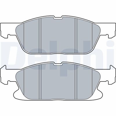 Brake Pad Set, disc brake DELPHI LP3536