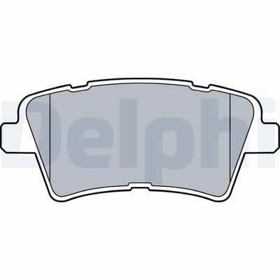 Brake Pad Set, disc brake DELPHI LP3537