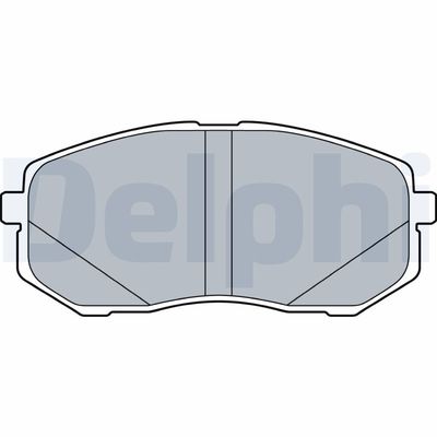 Brake Pad Set, disc brake DELPHI LP3538