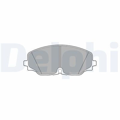 Brake Pad Set, disc brake DELPHI LP3543