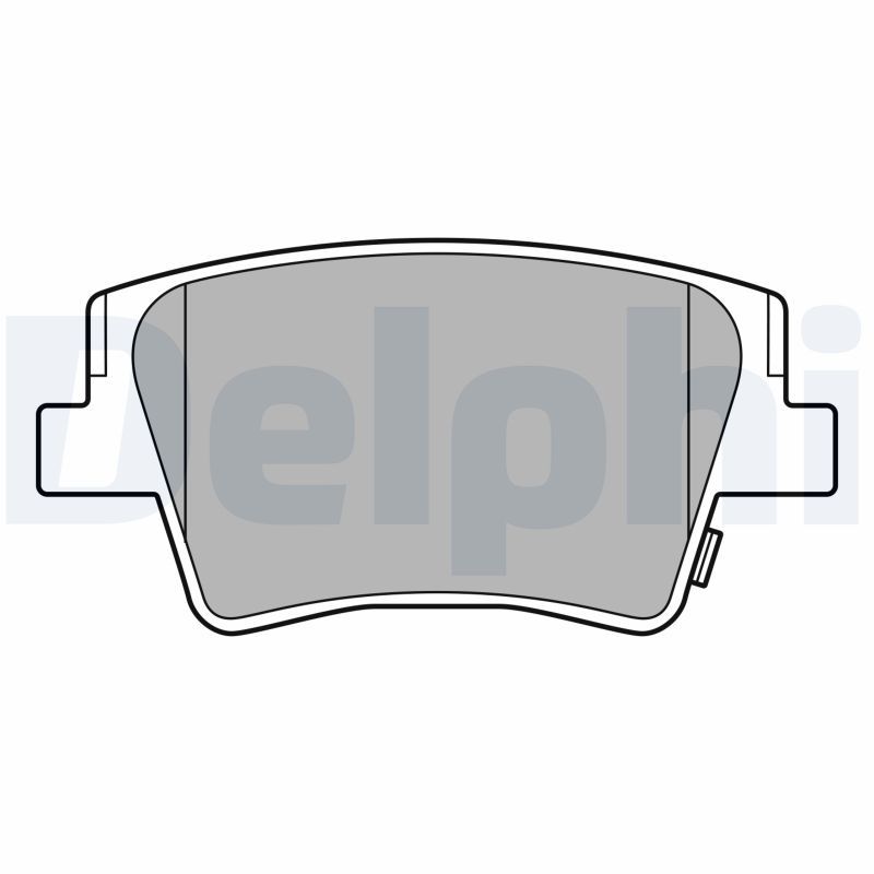DELPHI LP3553 Brake Pad Set, disc brake