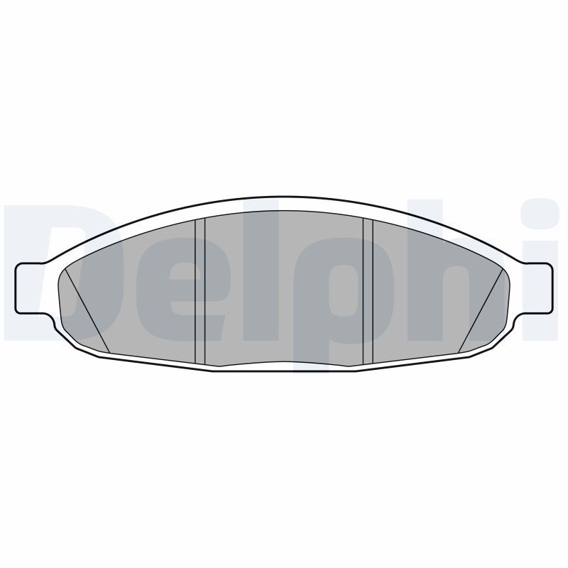 DELPHI LP3555 Brake Pad Set, disc brake