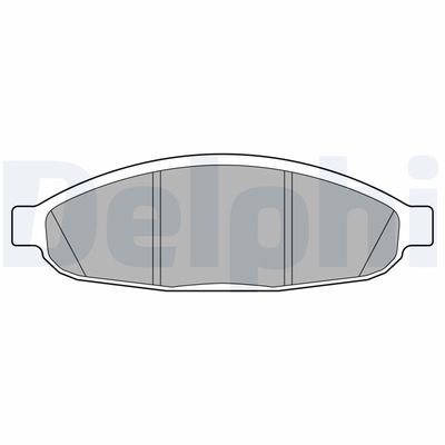 Brake Pad Set, disc brake DELPHI LP3555