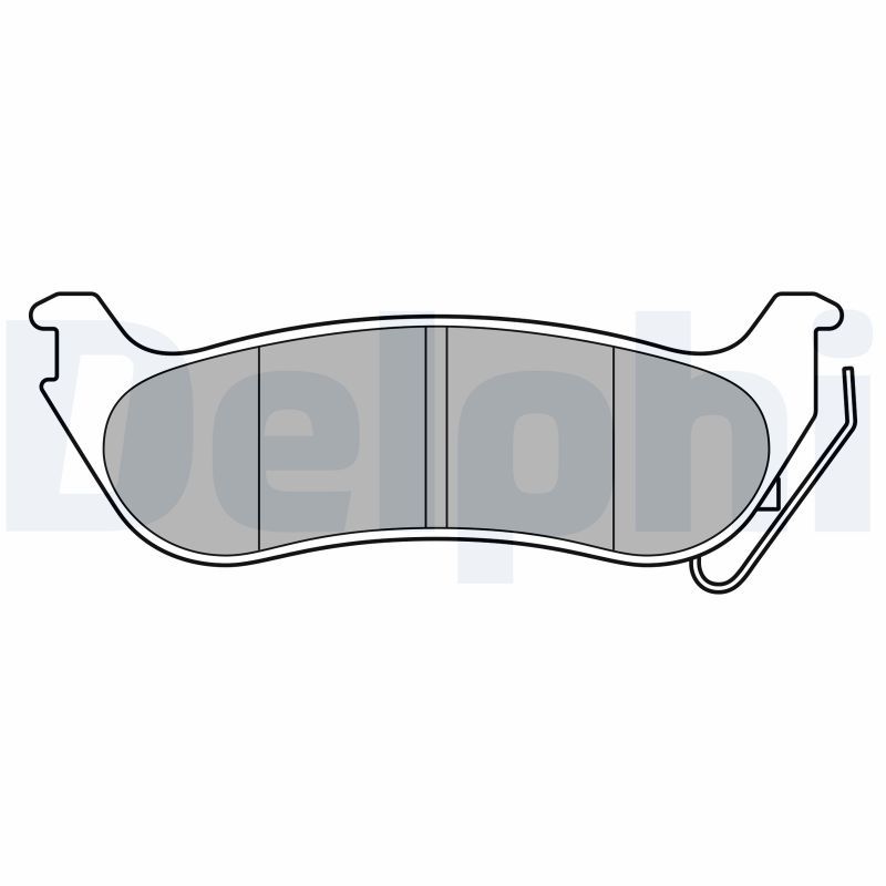 DELPHI LP3556 Brake Pad Set, disc brake