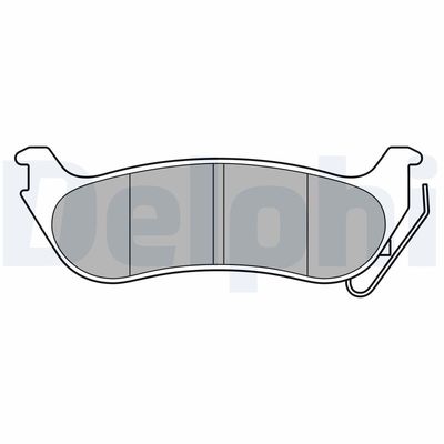 Brake Pad Set, disc brake DELPHI LP3556