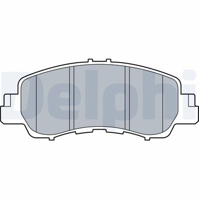 Brake Pad Set, disc brake DELPHI LP3571