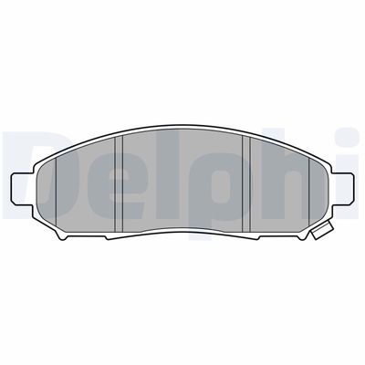 Brake Pad Set, disc brake DELPHI LP3578