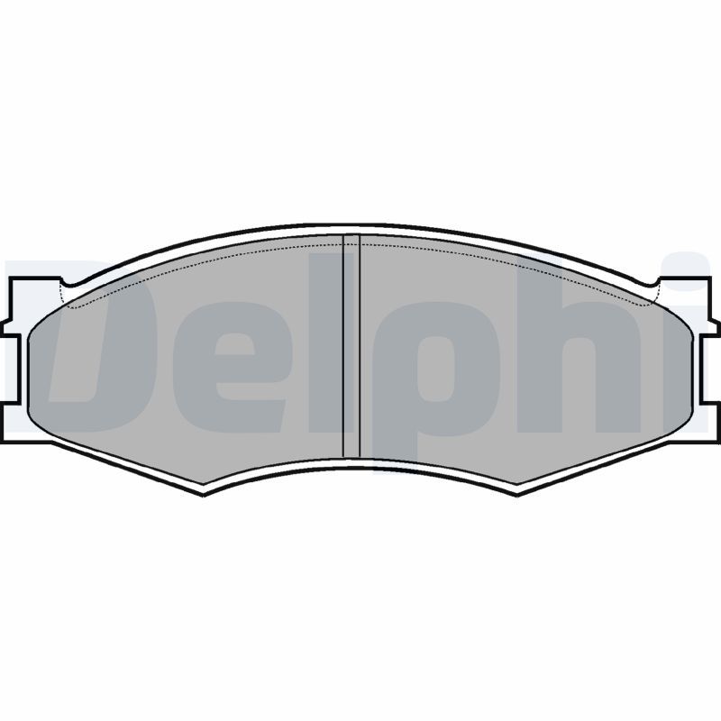 DELPHI LP358 Brake Pad Set, disc brake
