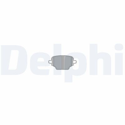 Brake Pad Set, disc brake DELPHI LP3580