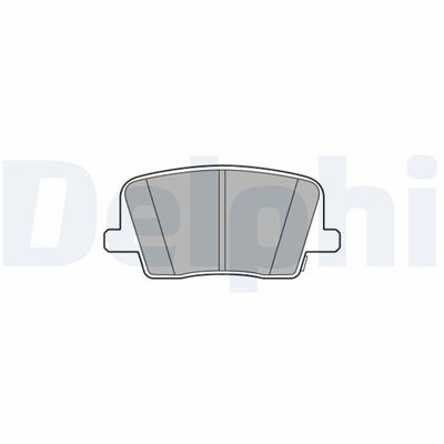 Brake Pad Set, disc brake DELPHI LP3581