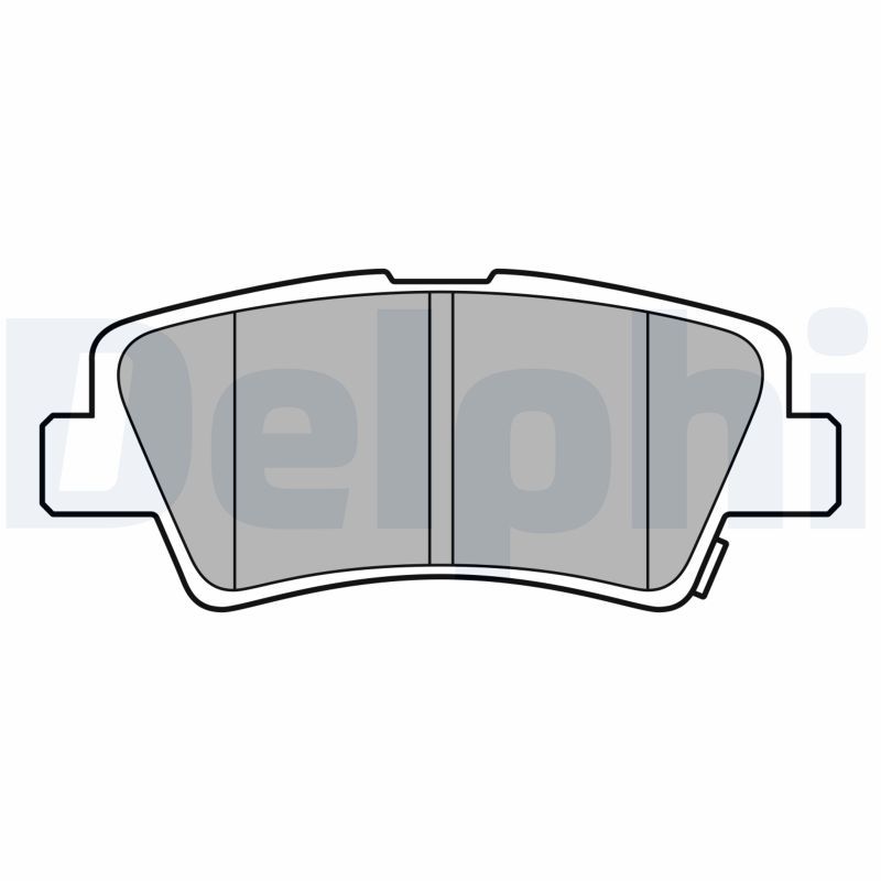 DELPHI LP3587 Brake Pad Set, disc brake