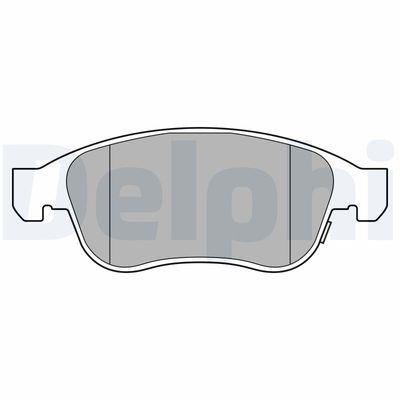 Brake Pad Set, disc brake DELPHI LP3588