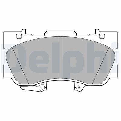 Brake Pad Set, disc brake DELPHI LP3592