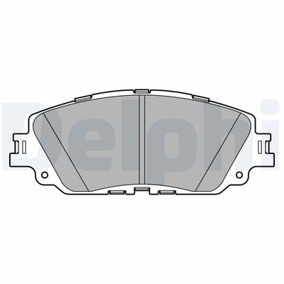 Brake Pad Set, disc brake DELPHI LP3596