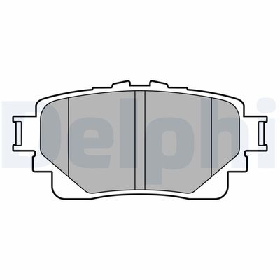 Brake Pad Set, disc brake DELPHI LP3599