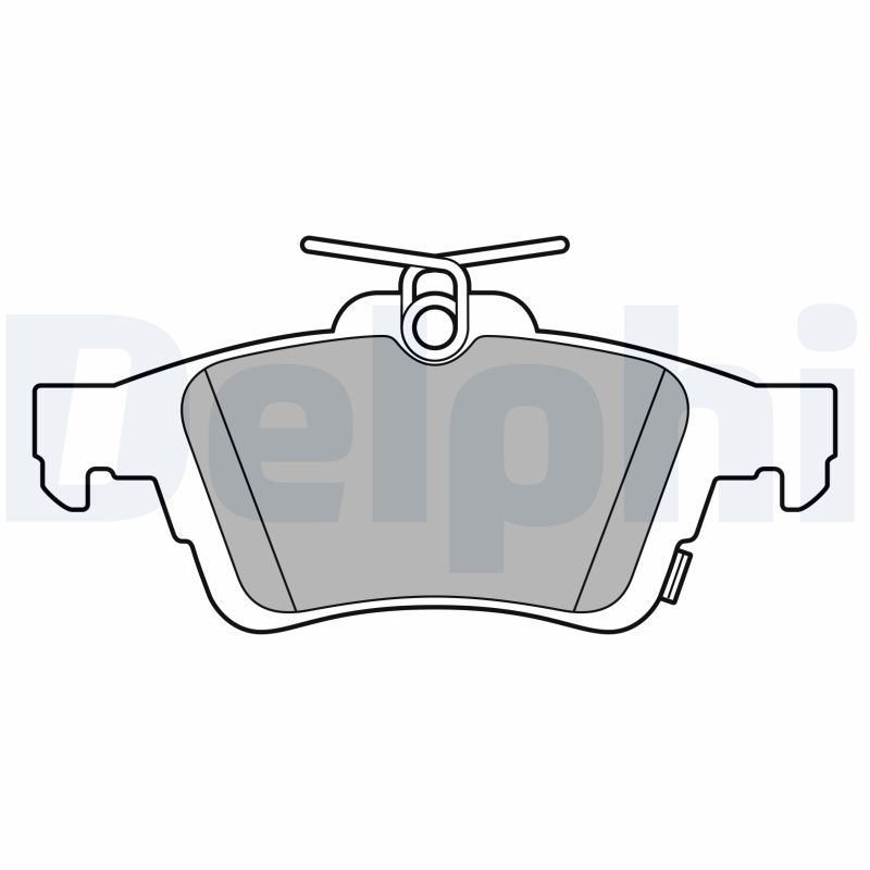 DELPHI LP3600 Brake Pad Set, disc brake