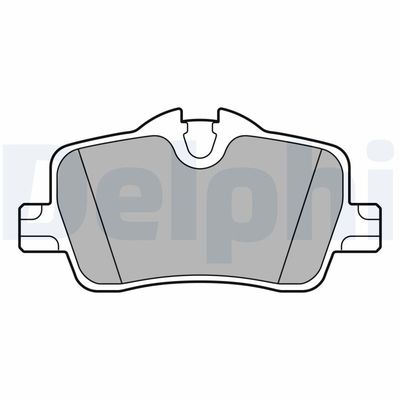 Brake Pad Set, disc brake DELPHI LP3606