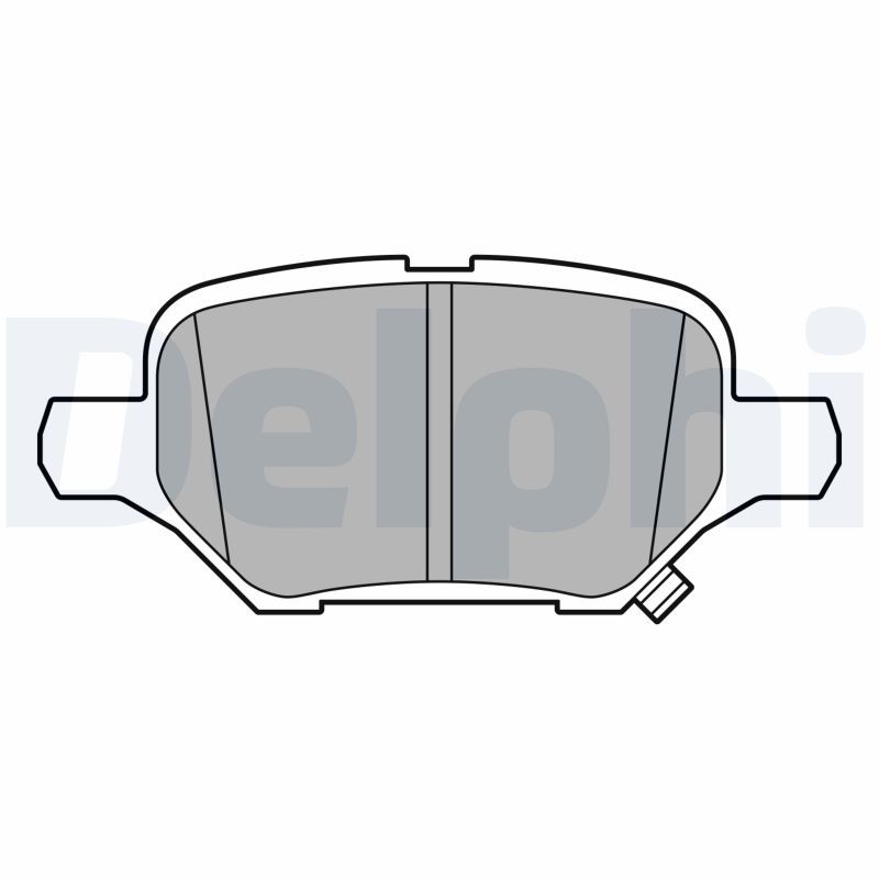 DELPHI LP3611 Brake Pad Set, disc brake