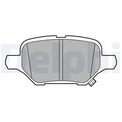 Brake Pad Set, disc brake DELPHI LP3611