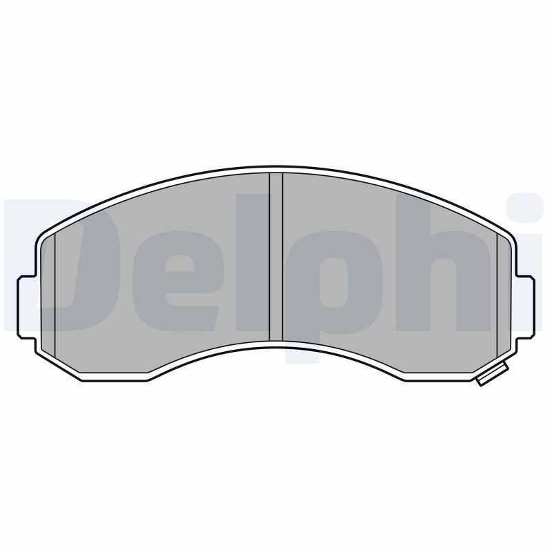 DELPHI LP3616 Brake Pad Set, disc brake