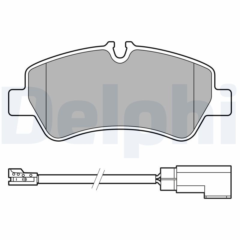 DELPHI LP3619 Brake Pad Set, disc brake