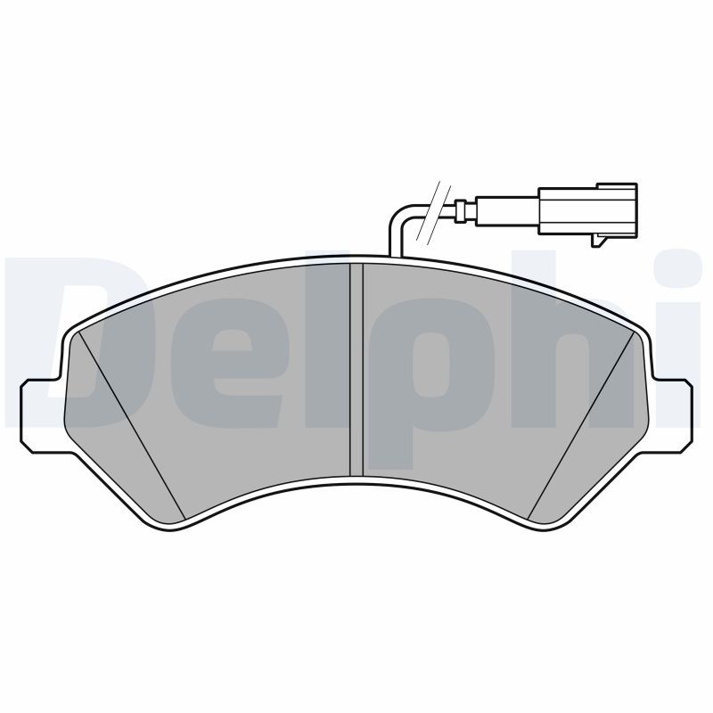 DELPHI LP3623 Brake Pad Set, disc brake