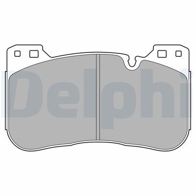 Brake Pad Set, disc brake DELPHI LP3626