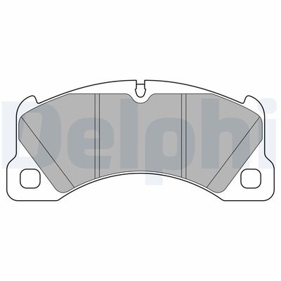 Brake Pad Set, disc brake DELPHI LP3629