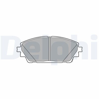 Brake Pad Set, disc brake DELPHI LP3632