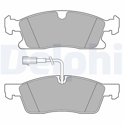 Brake Pad Set, disc brake DELPHI LP3634
