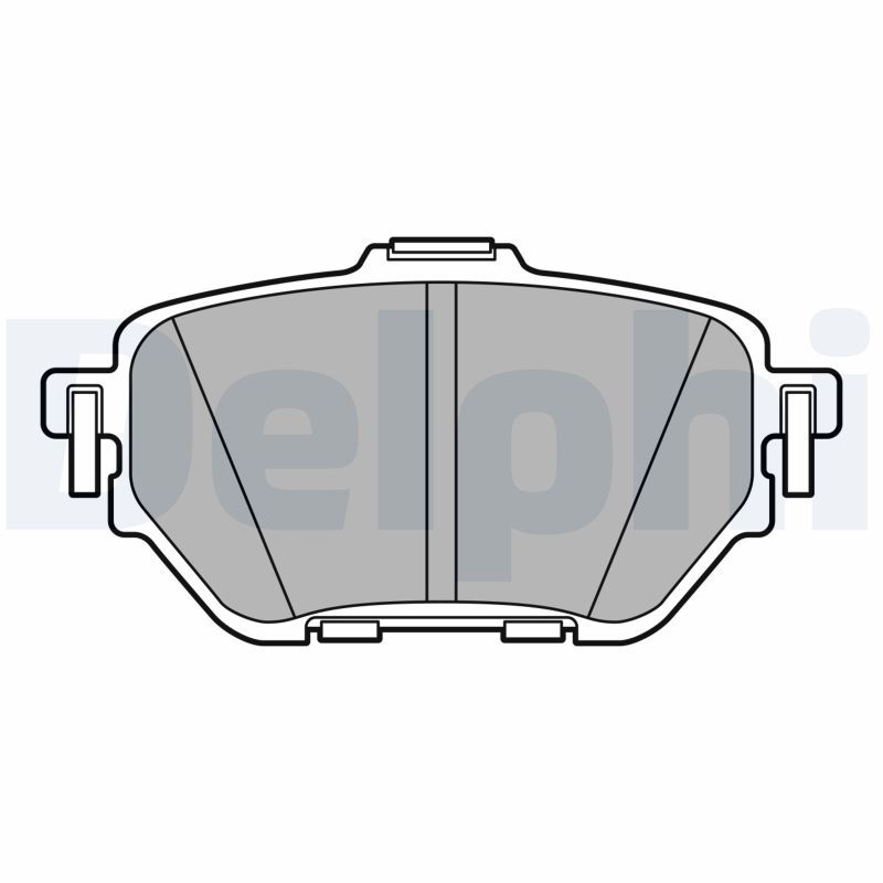 DELPHI LP3636 Brake Pad Set, disc brake