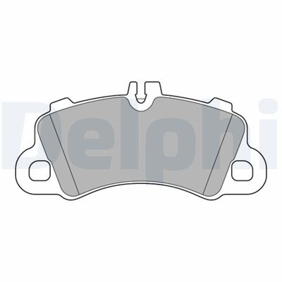 Brake Pad Set, disc brake DELPHI LP3639