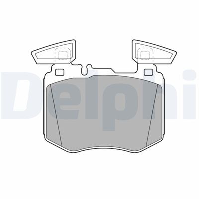 Brake Pad Set, disc brake DELPHI LP3642