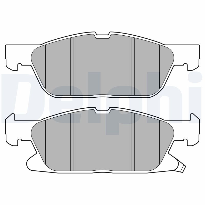 DELPHI LP3643 Brake Pad Set, disc brake
