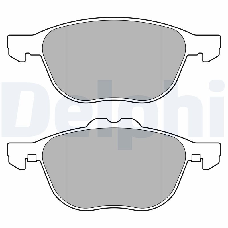 DELPHI LP3650 Brake Pad Set, disc brake