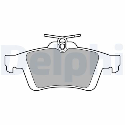 Brake Pad Set, disc brake DELPHI LP3653