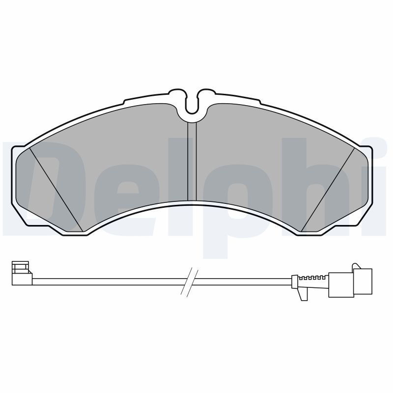 DELPHI LP3658 Brake Pad Set, disc brake