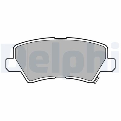 Brake Pad Set, disc brake DELPHI LP3665