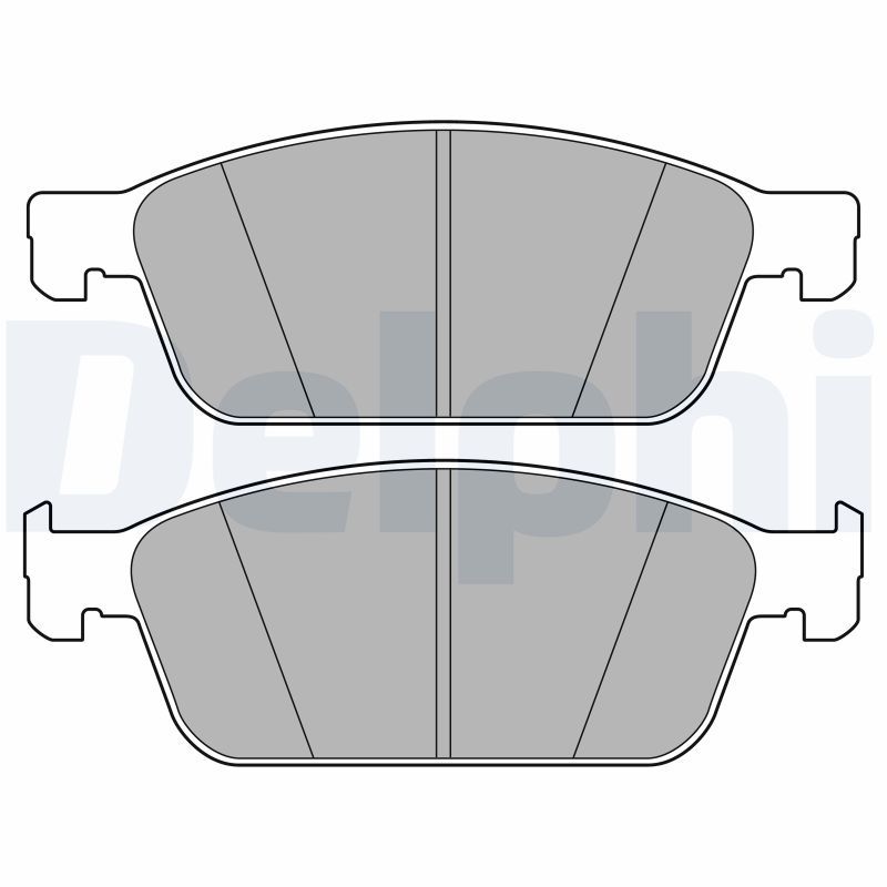 DELPHI LP3666 Brake Pad Set, disc brake